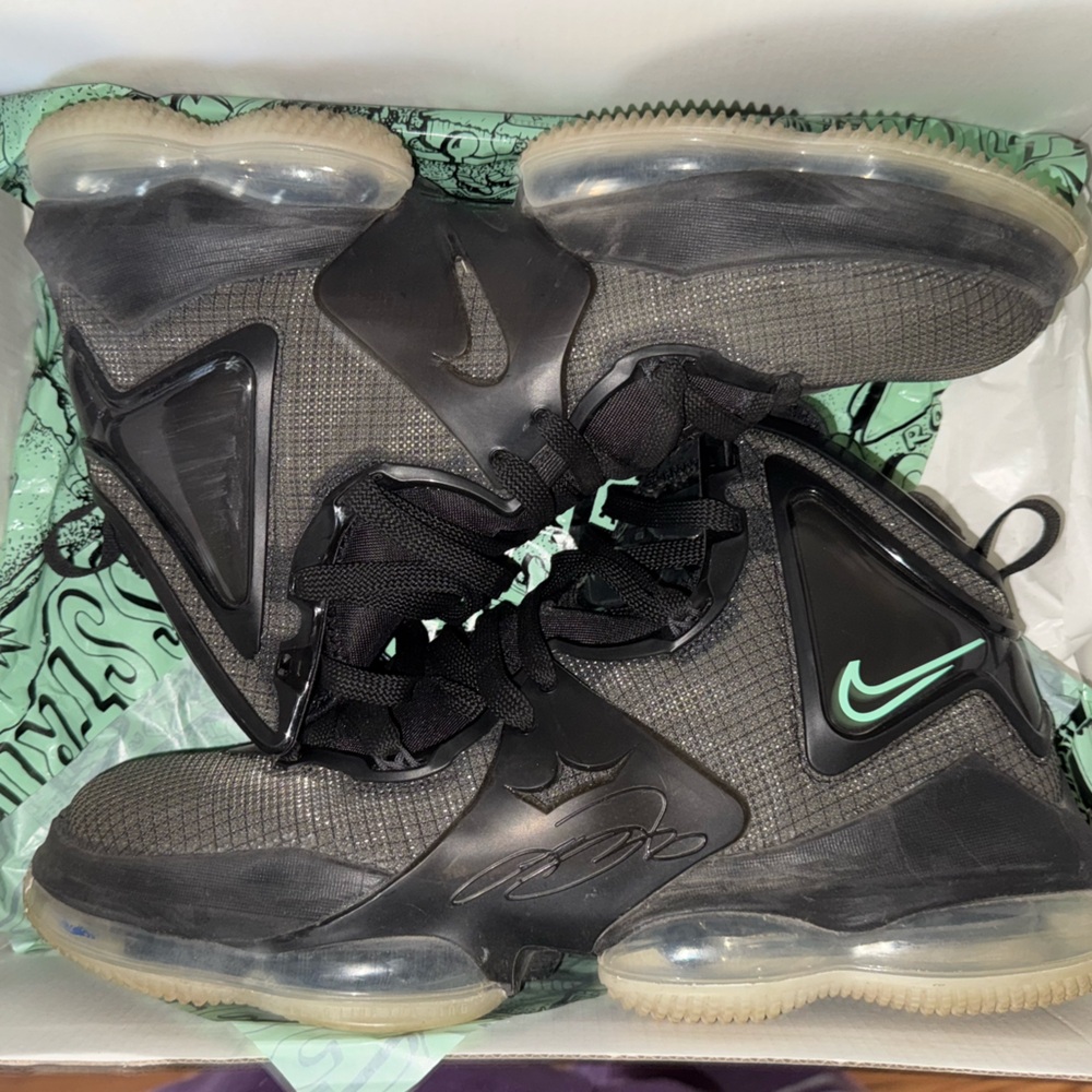 Nike Black Green Glow LeBron 19